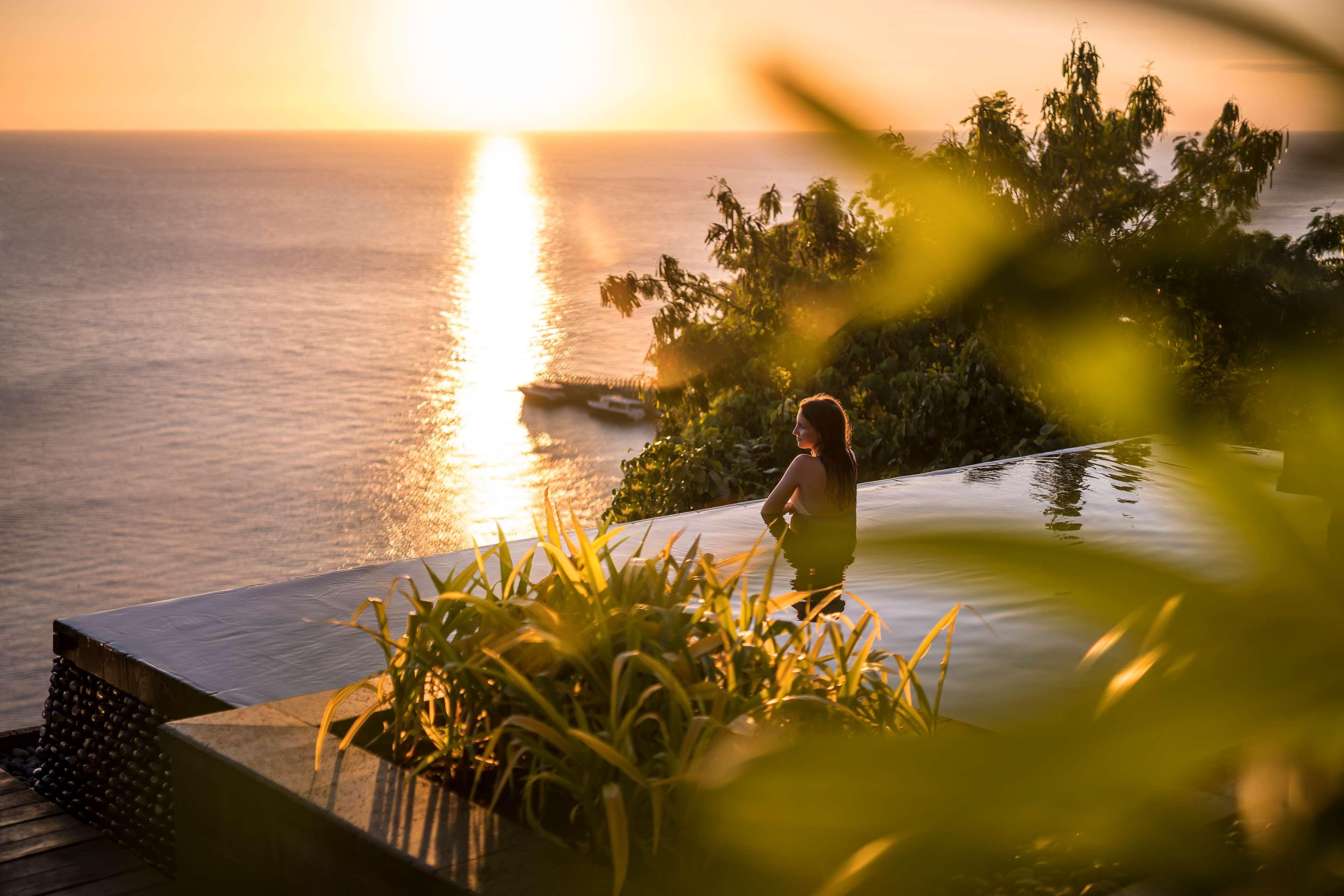 Shangri-La Boracay Eksteriør billede Sunset at the resort